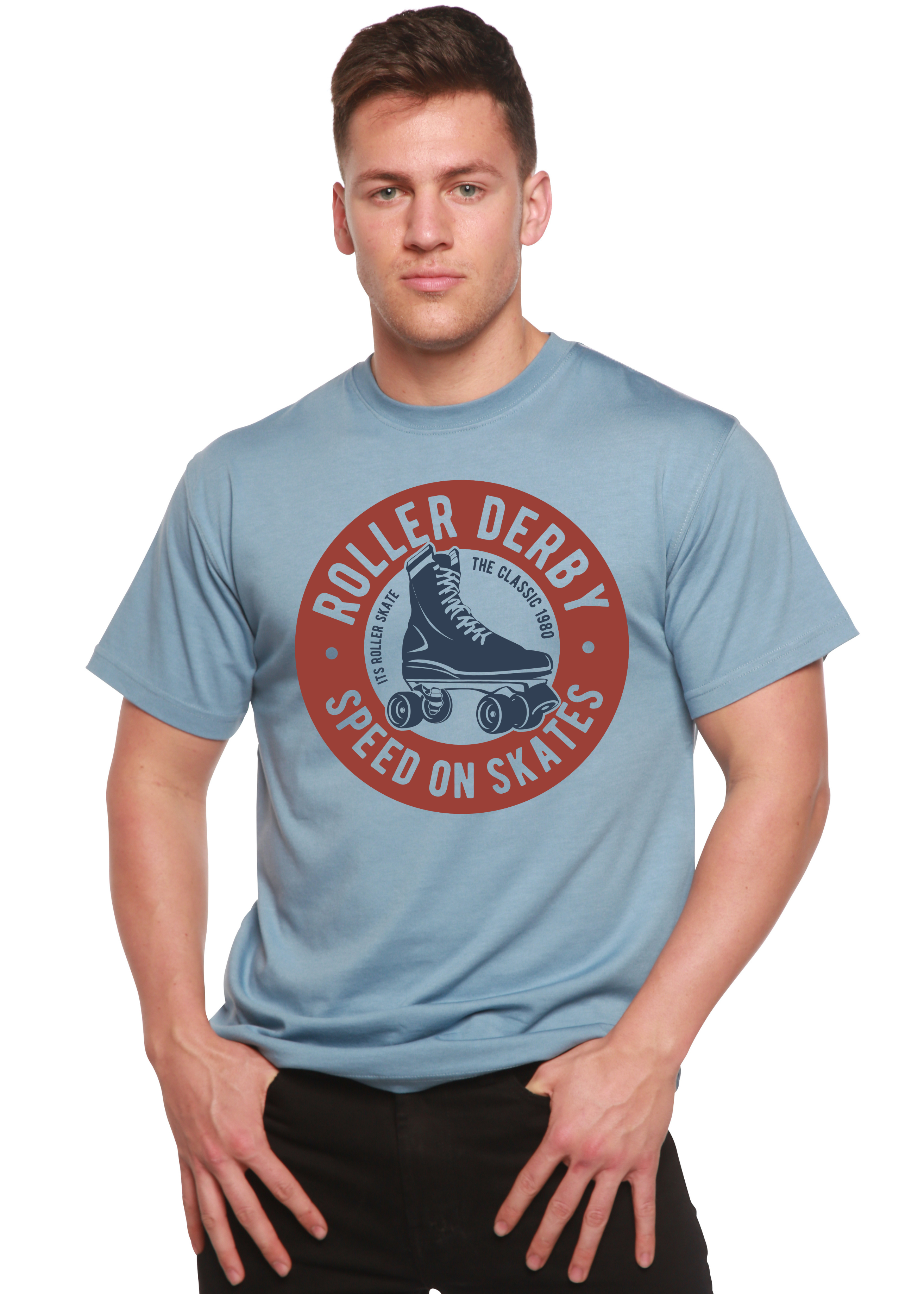 Roller Derby Spun Bamboo® Men's Bamboo Viscose/Organic Cotton Short Sleeve Graphic T-Shirt