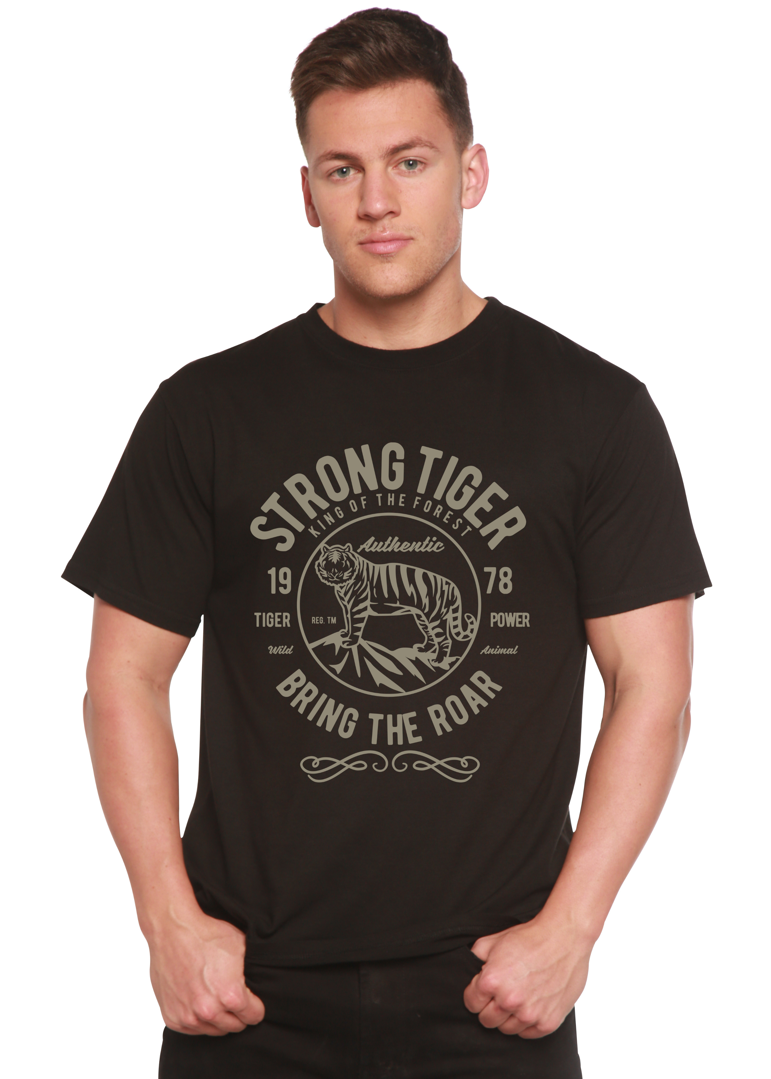 Strong Tiger Spun Bamboo® Men's Bamboo Viscose/Organic Cotton Short Sleeve Graphic T-Shirt