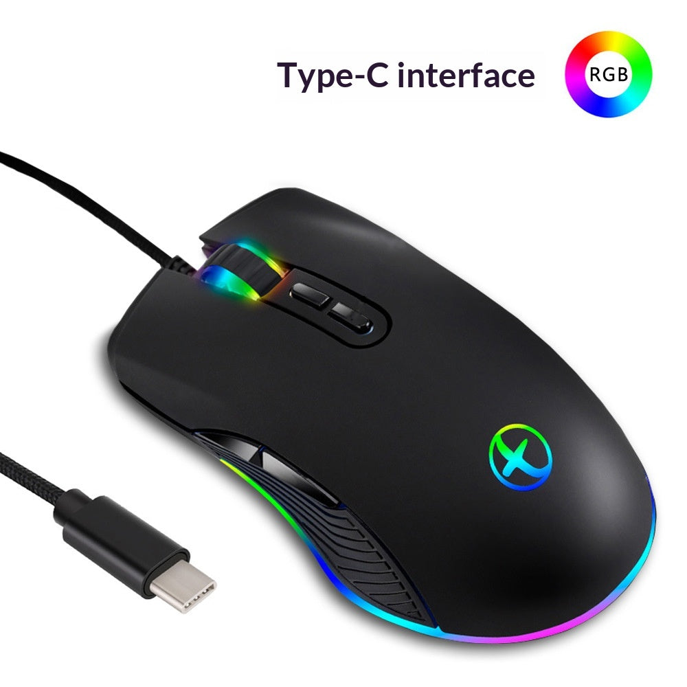 Ergonomic Design Wired RGB Professional Gaming Mouse Optical Gamer Mice Adjustable DPI Mouse With Backlight For Computer