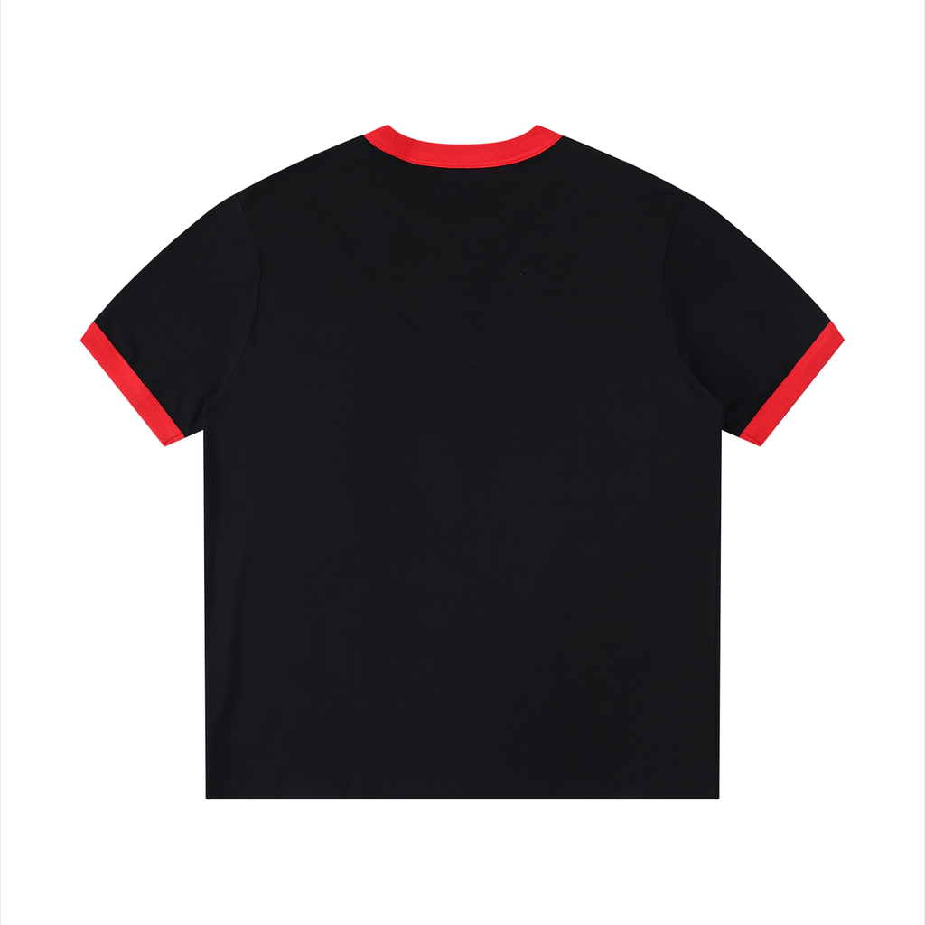 Loki & Ivy Contrast Edge Ribbed Crewneck T-Shirt
