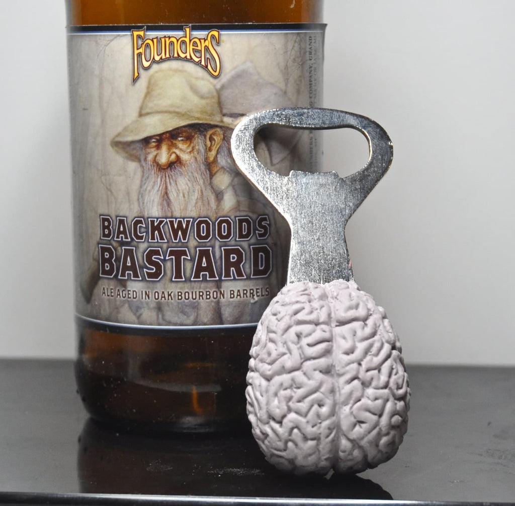 Brain Bottle Opener, Hand Painted Resin | Gothic Medical Decor, Anatomy Brain Bottle Opener |Fantasy Gothic Wine and Barware Gift