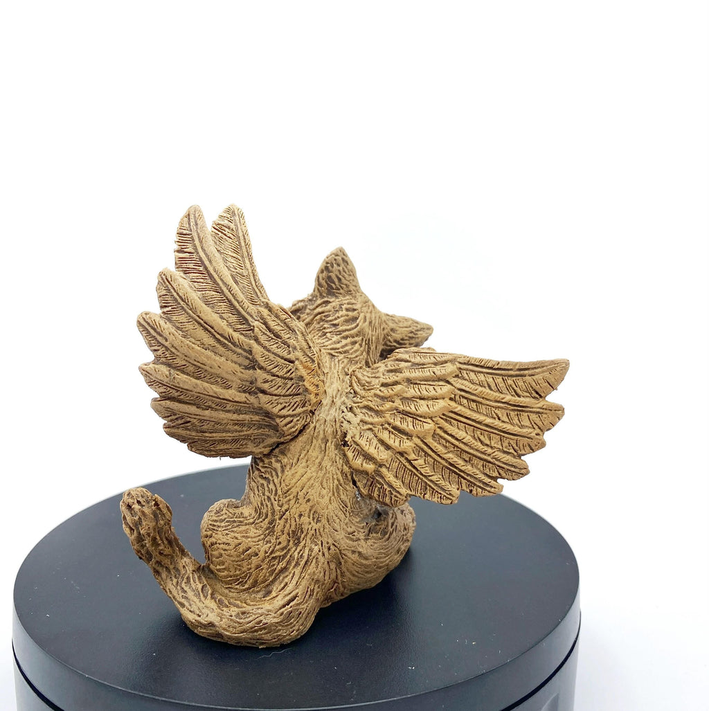 Baby Griffin Statue, Hand Painted Resin Sculpture | Mythical Creature Figurine | Unique Legendary Baby Griffin Figurine. Fantasy Art Gift
