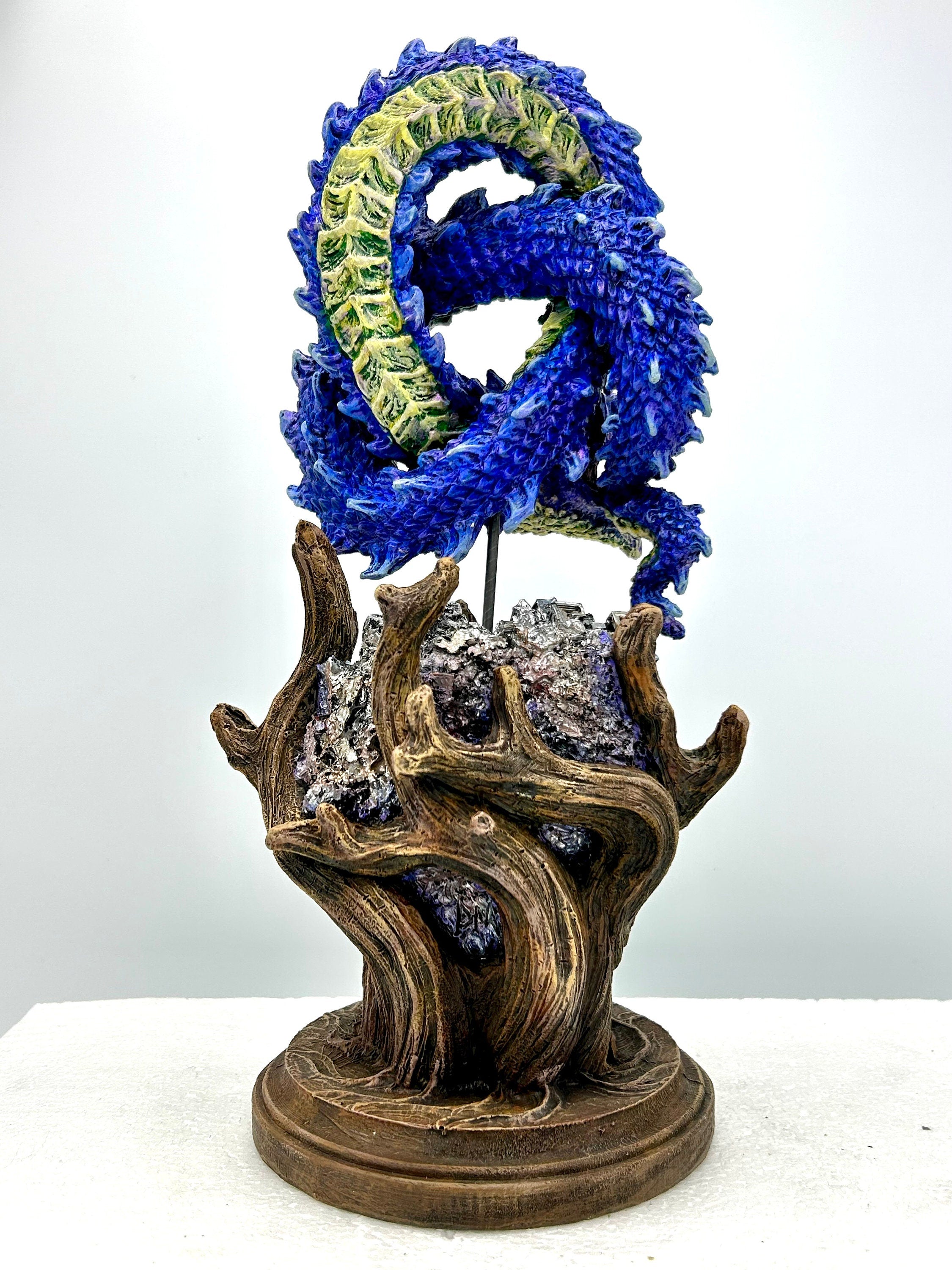 Ouroboros, World Serpent Statue, Full Color
