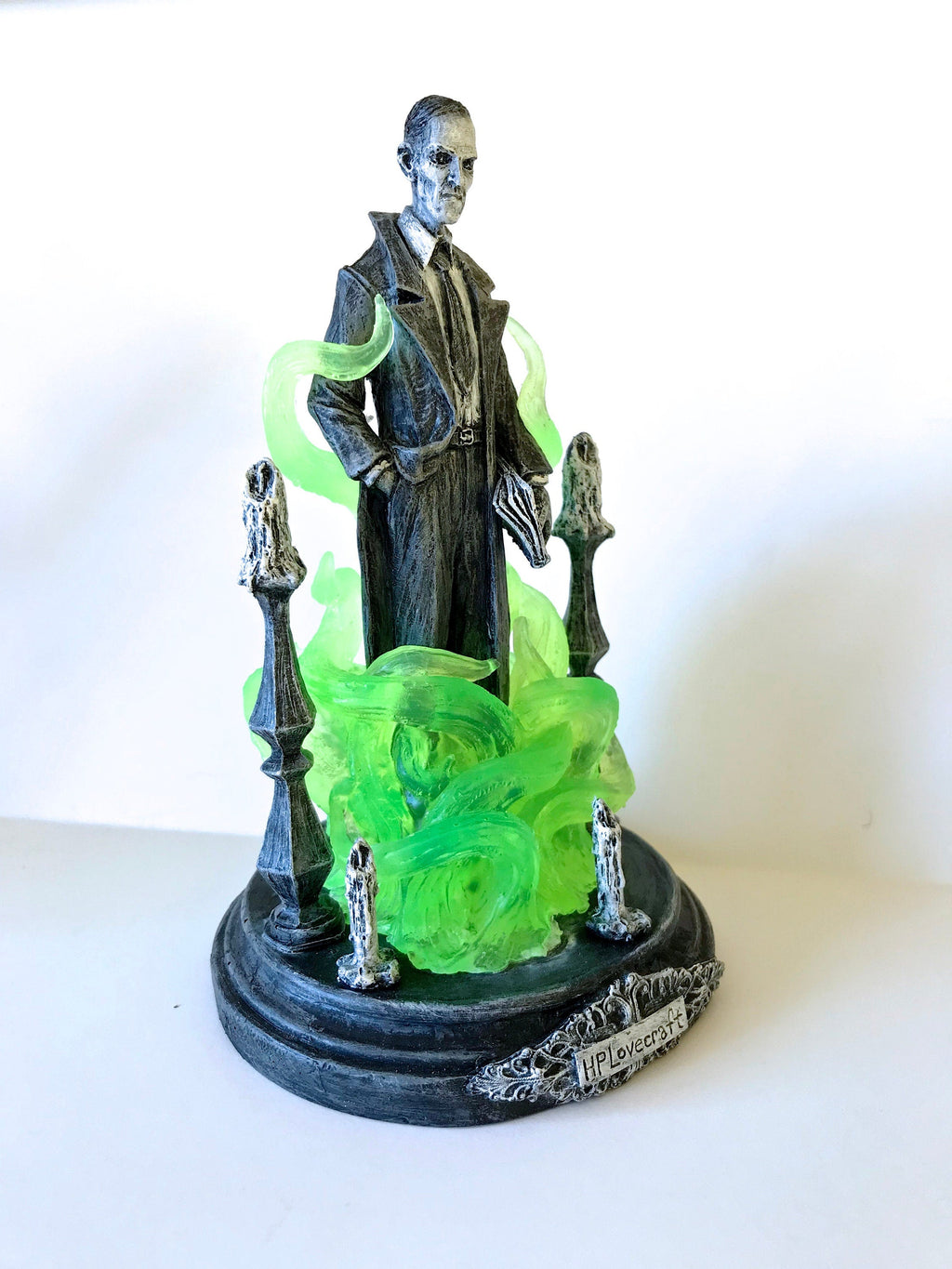 H.P. Lovecraft Statue, designed with Abigail Larson