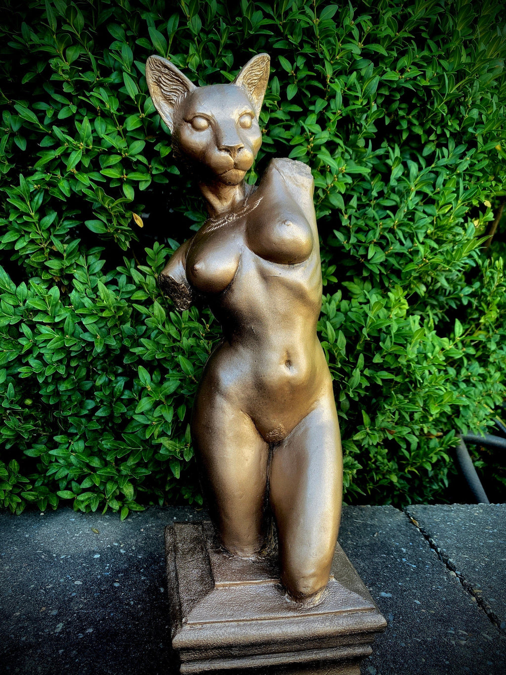Bast Statue 12" version | Mythological Deities Figurine | Myths and Legends Bastet Statue | Egyptian Altar Statue for Gothic and Home Decor