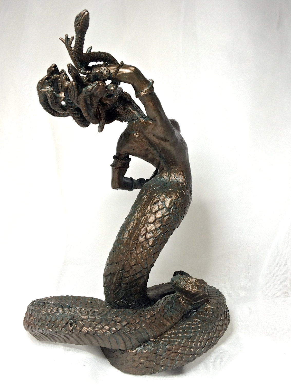 Medusa Statue, Half Scale Resin Sculpture |. Mythological Creature Figurine | Myths and Legends Character Statue | Fantasy Art Lover Gift