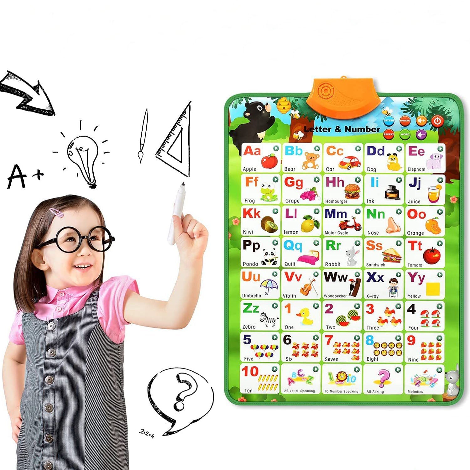 GBruno Electronic Interactive Alphabet Wall