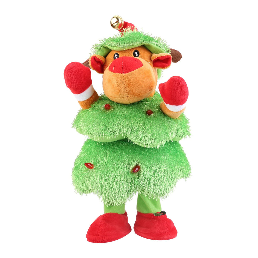 Electric Dancing Singing Plush Toy Twisting Elk Toy Talking Interactive Mimicking Funny Songs Wiggly Dance Kid Christmas Gift