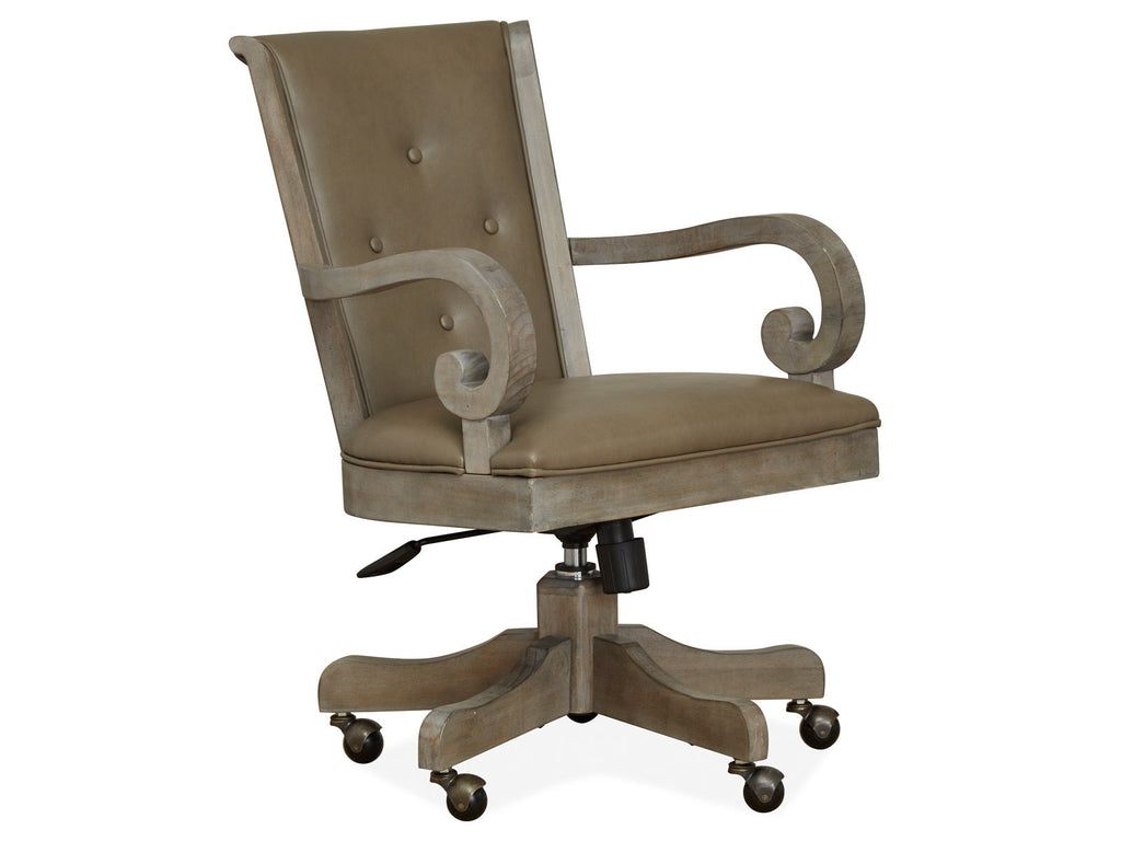 Tinley Park - Fully Upholstered Swivel Chair - Dove Tail Gray