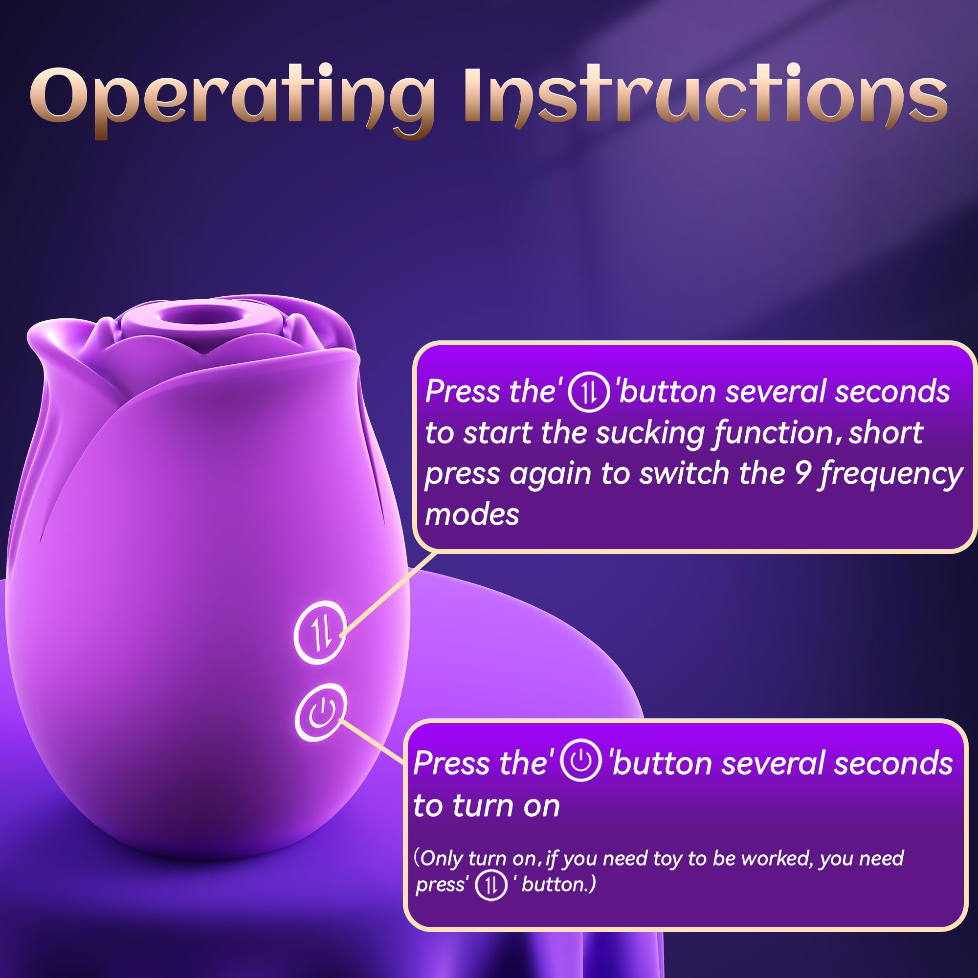 Rose Flower Intimate Personal Massager for Women with Stimulation Features