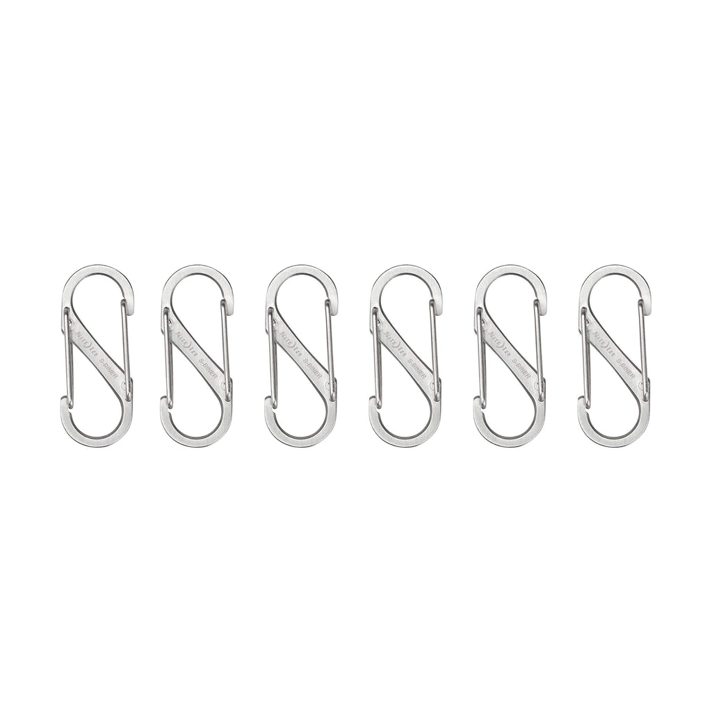 Nite Ize SB1-11-6R3 S-Biner Dual Carabiner, Size #1, Stainless Steel