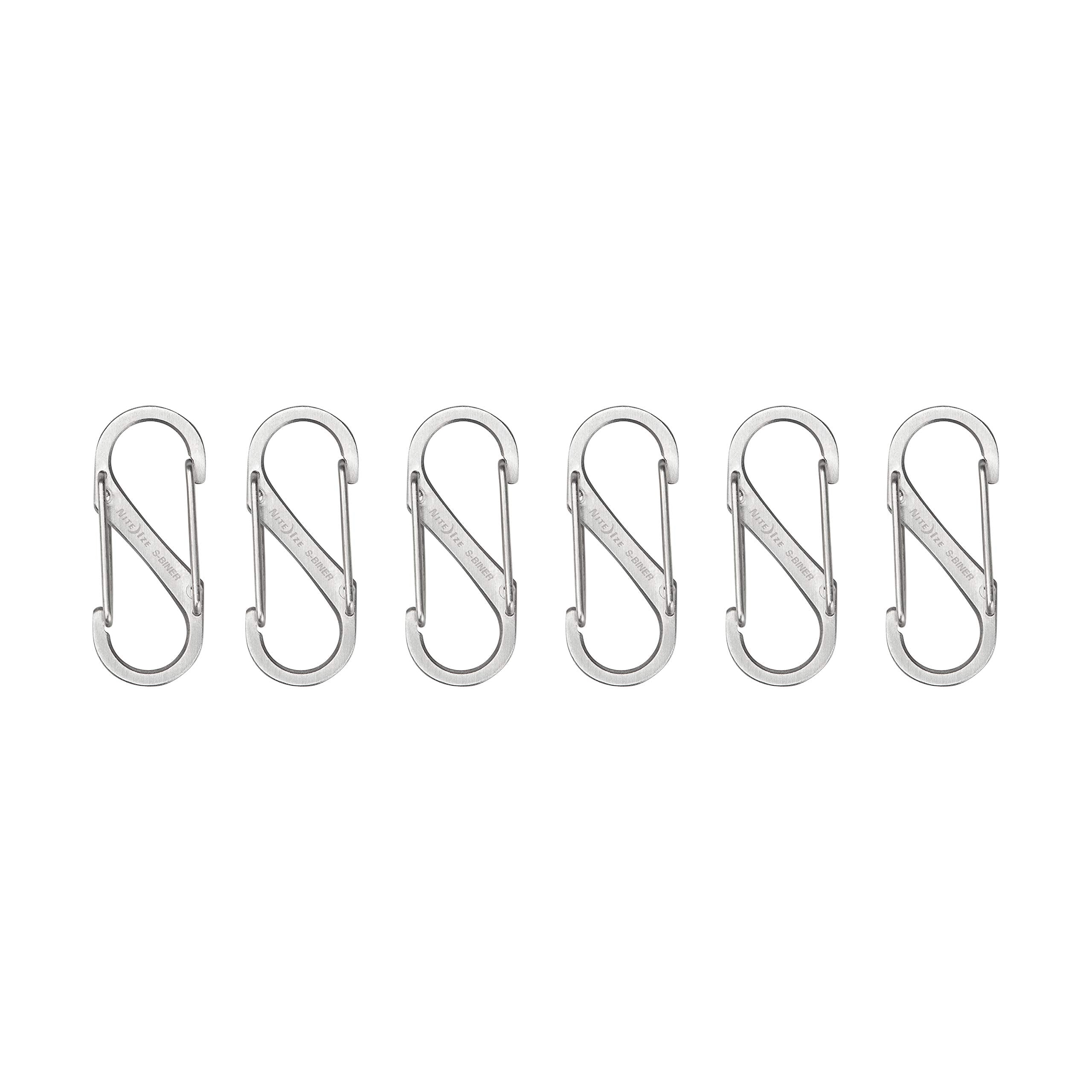 Nite Ize SB1-11-6R3 S-Biner Dual Carabiner, Size #1, Stainless Steel