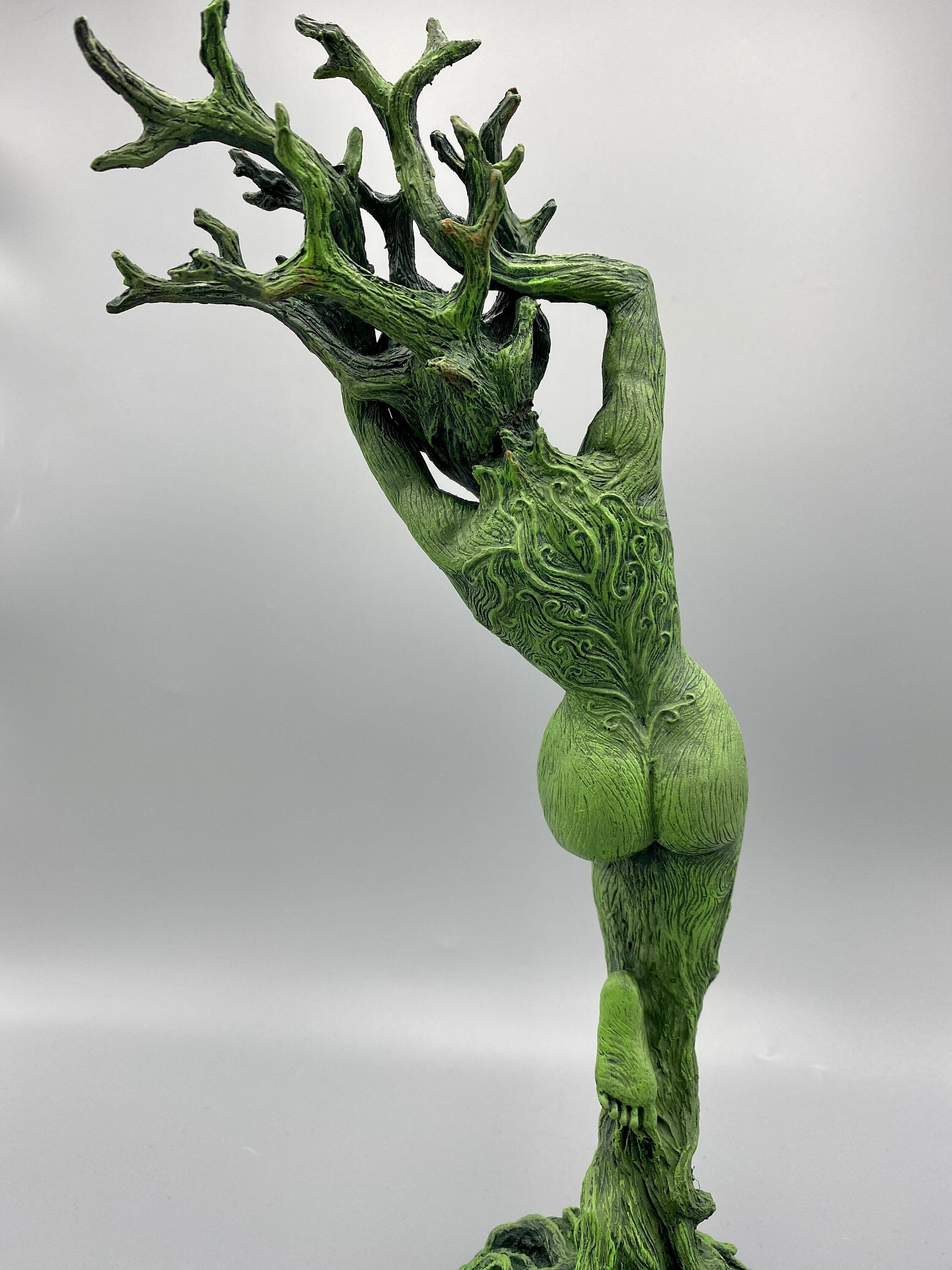 Dryad Statue, Green Finish