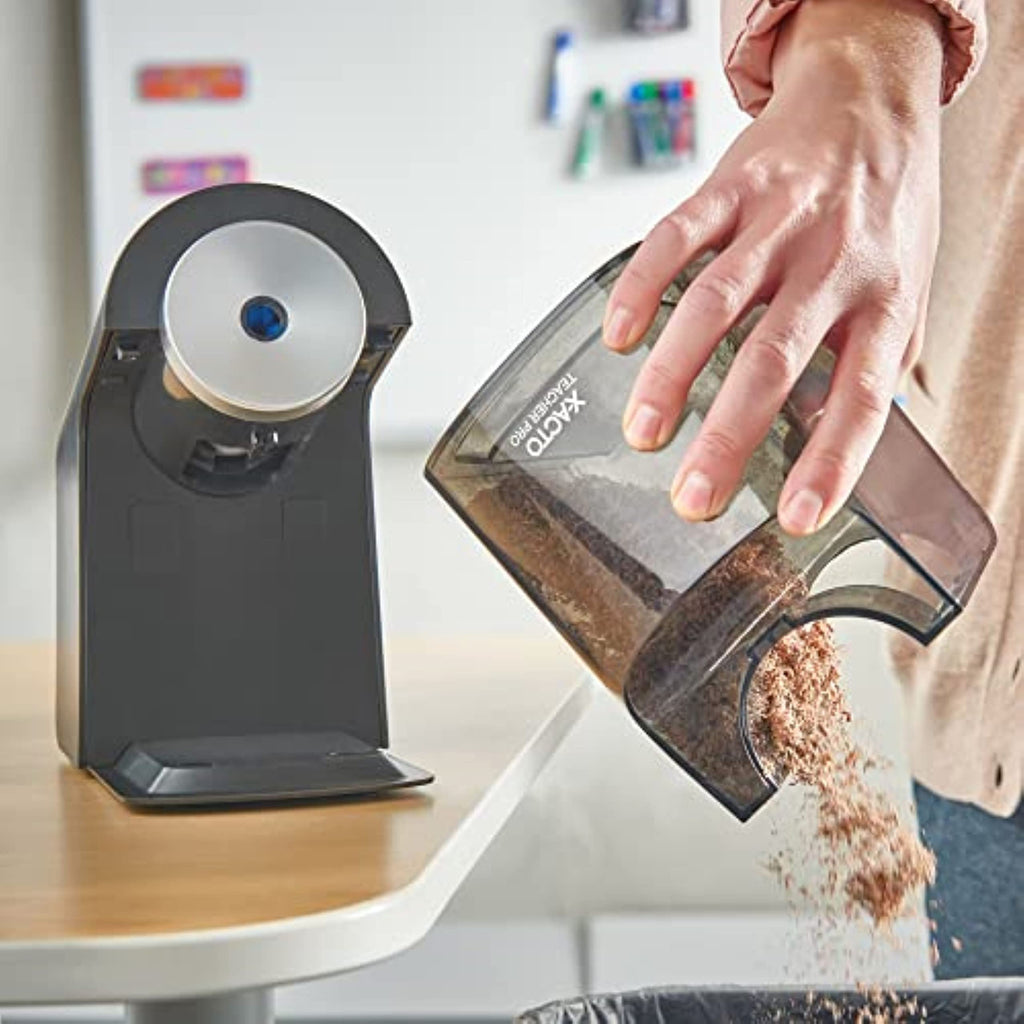 X-ACTO Electric Pencil Sharpener,With Auto Adjust Dial,SafeStart,Smartstop Black