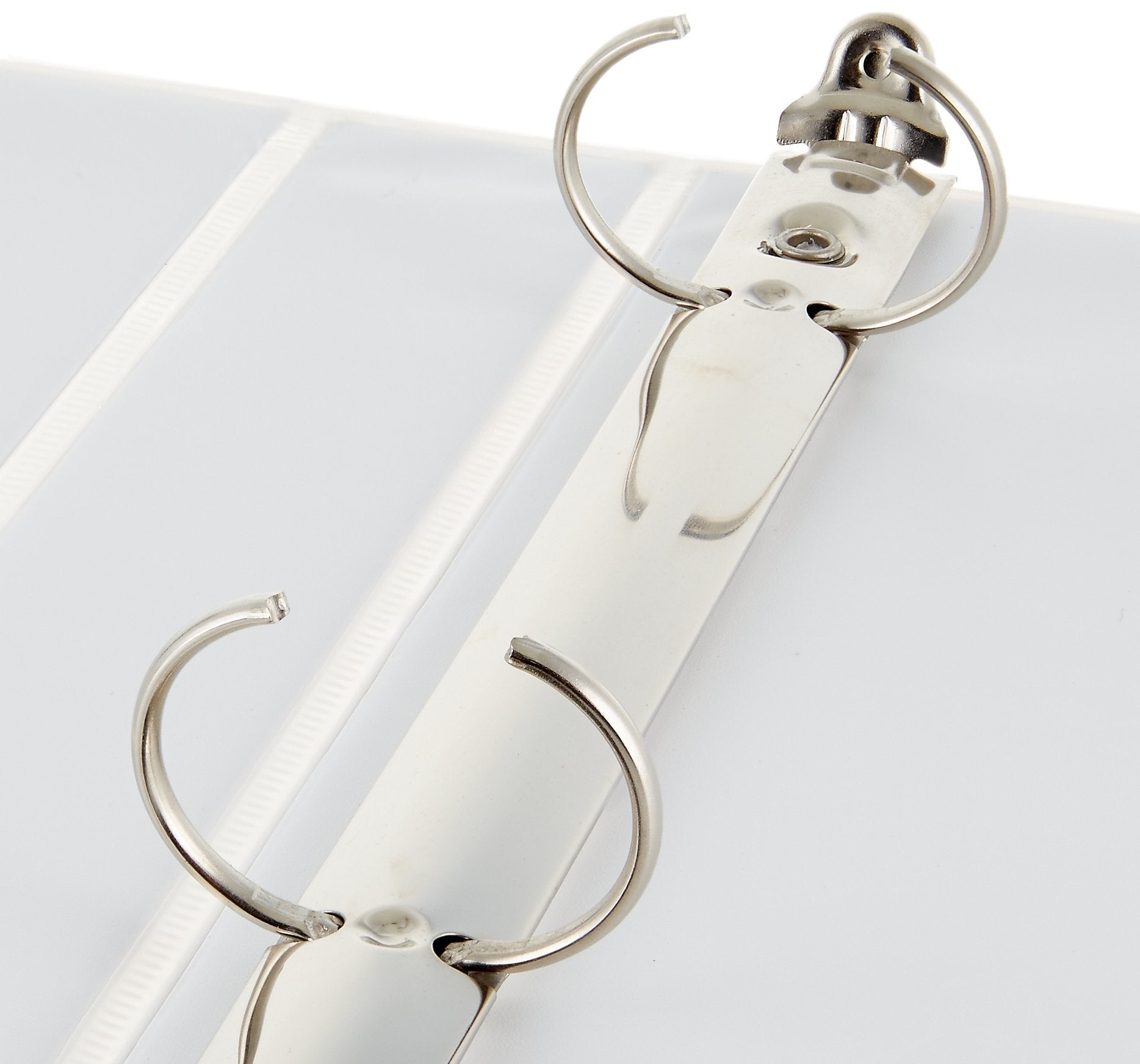 3-Ring Binder, 1-Inch - White, 4-Pack