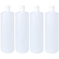 32oz  HDPE Plastic Cylinder Squeeze Bottles with Dispensing Press Disc Top Caps