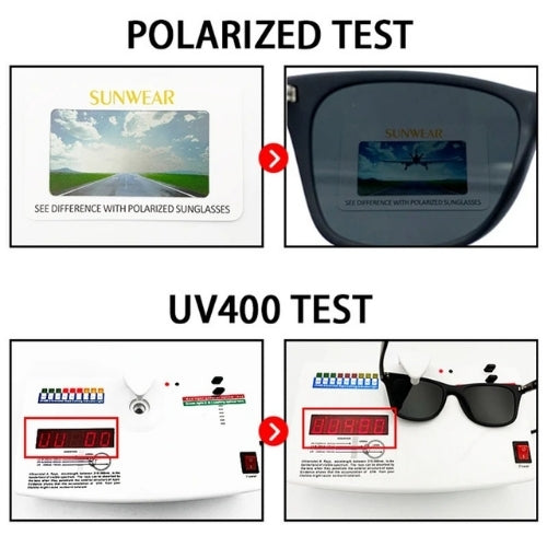 Hot Sale Polarized Square Sunglasses – Classic UV400 Driving & Travel Shades for Men and Women