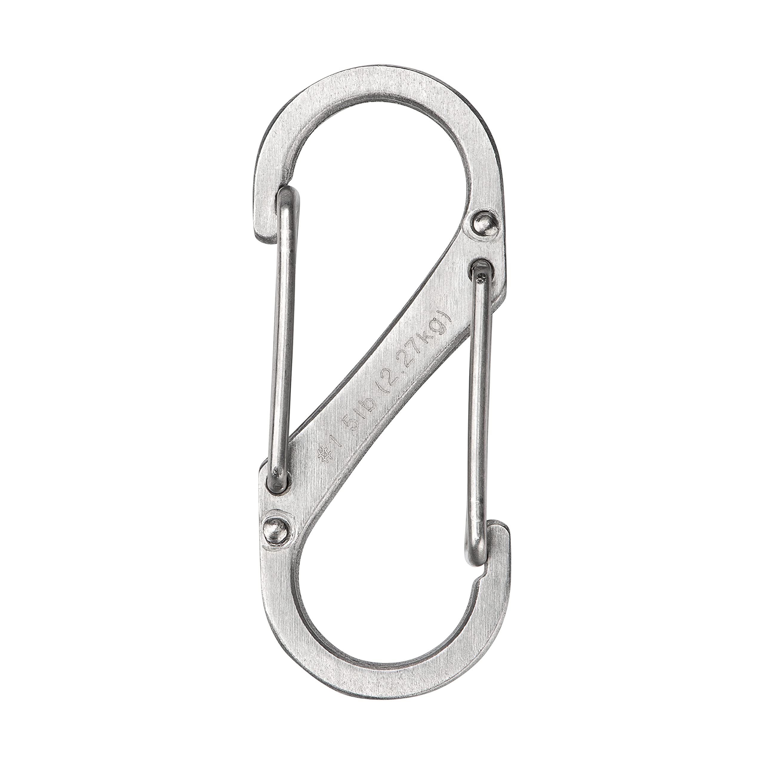 Nite Ize SB1-11-6R3 S-Biner Dual Carabiner, Size #1, Stainless Steel