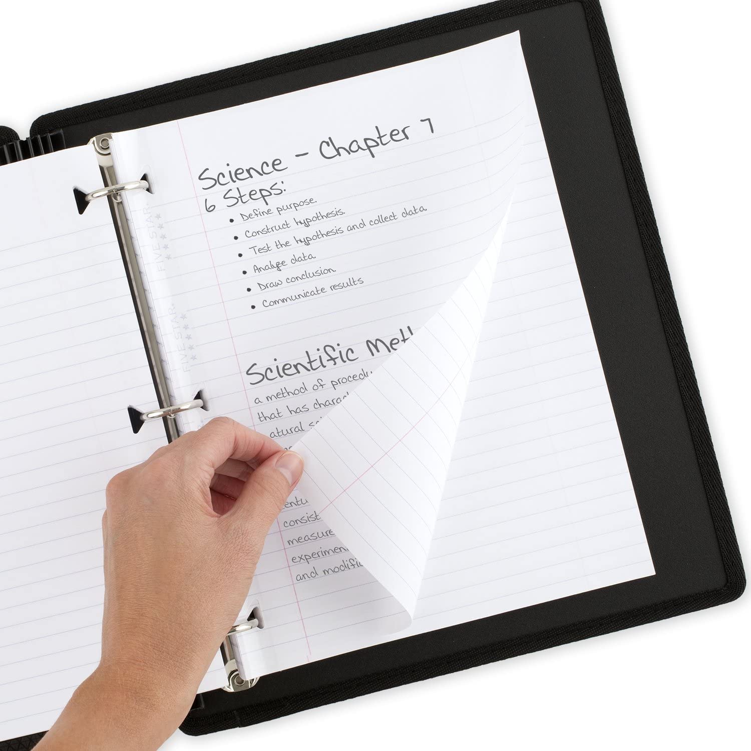 Five Star Wide Ruled Filler Paper, 80 Sheets, Ink Bleedproof, 8.5x10.5"