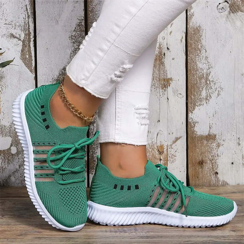 Breathable Lace-up Sneakers for Running & Casual Walking