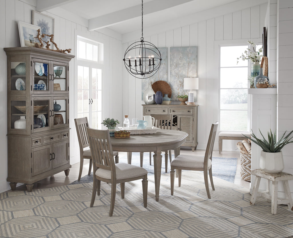 Lancaster - Round Dining Table - Dovetail Gray