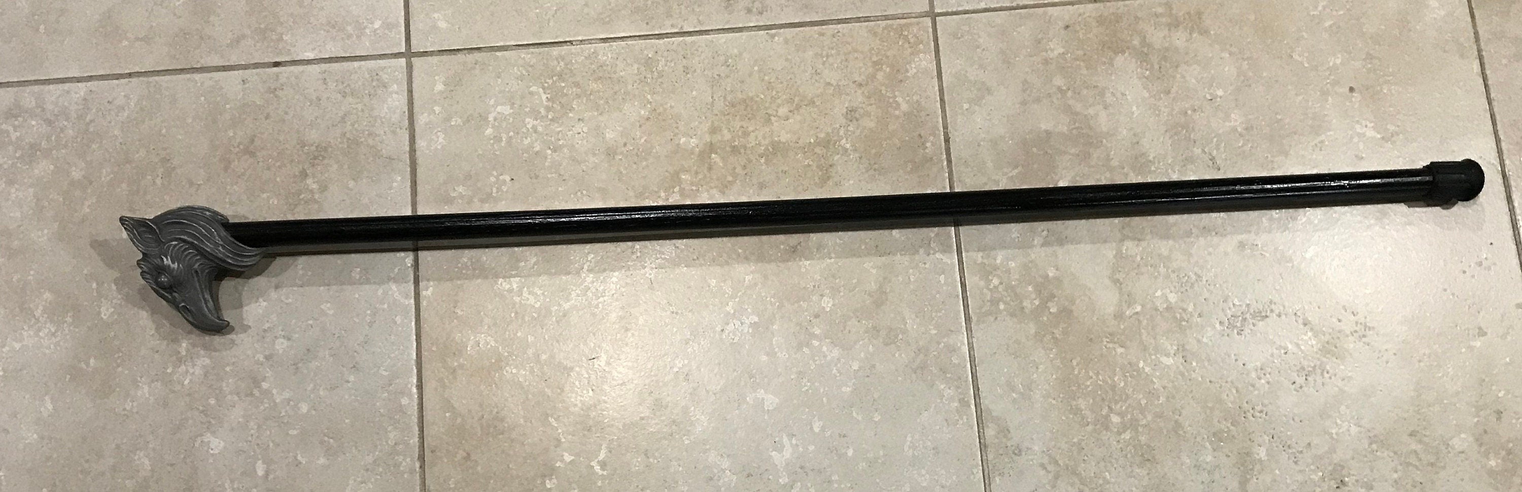 Griffin Cane, Hand Sculpted Walking Stick | Medieval Gothic Cane | Fantasy Cosplay Gryphon Head Cane, Gothic Accessory