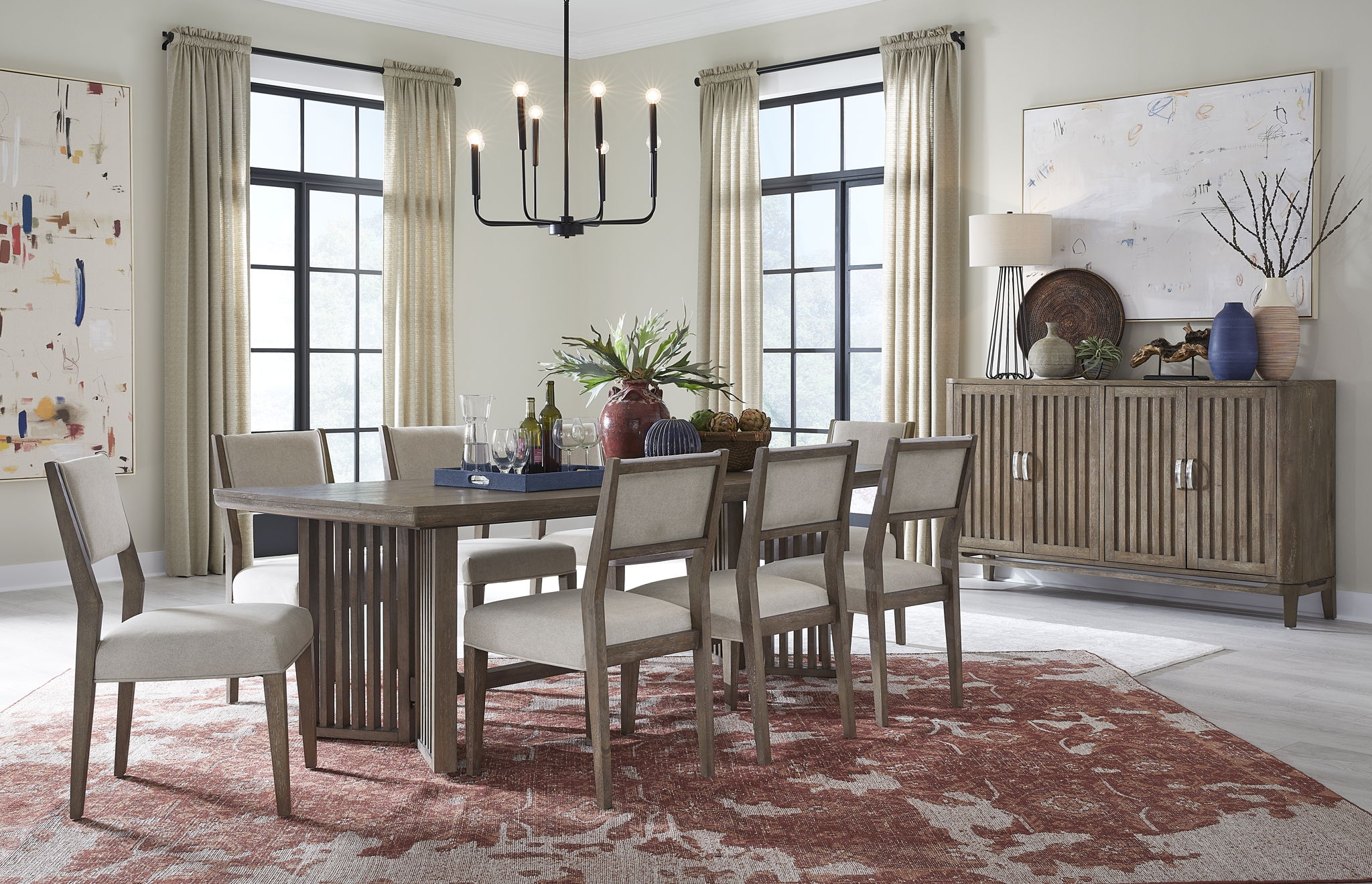 Kavanaugh - Trestle Dining Table - Weathered Kona Brown