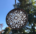 Gothic Cathedral Window Ornament, Translucent | Unique Gothic Home Decor | Resin Medieval Architecture, Gothic Ornament Holiday Decor
