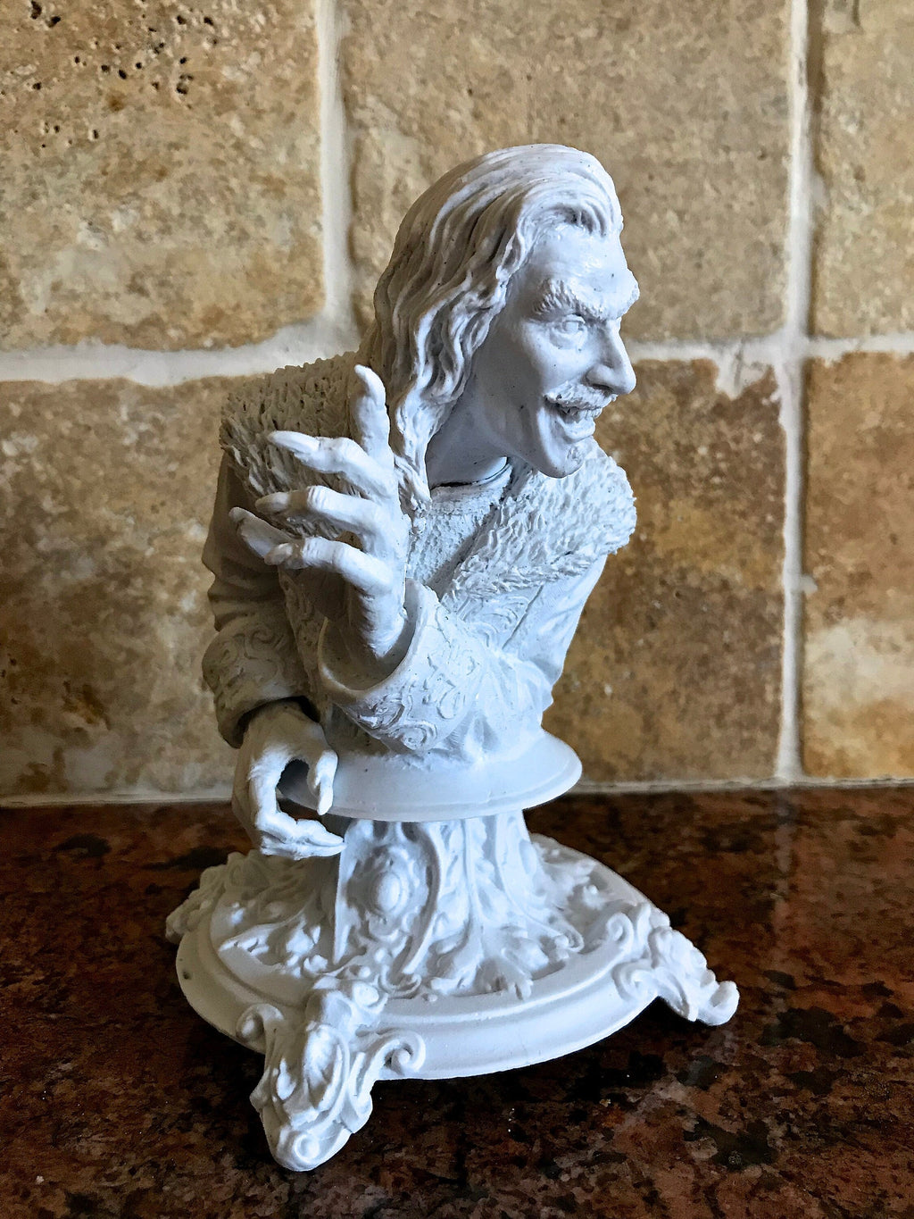 Dracula: Vlad the Impaler Bust | Legendary Vampire Figurine | Victorian Gothic Undead Creature | Dark Art Gift and Spooky Home Decor
