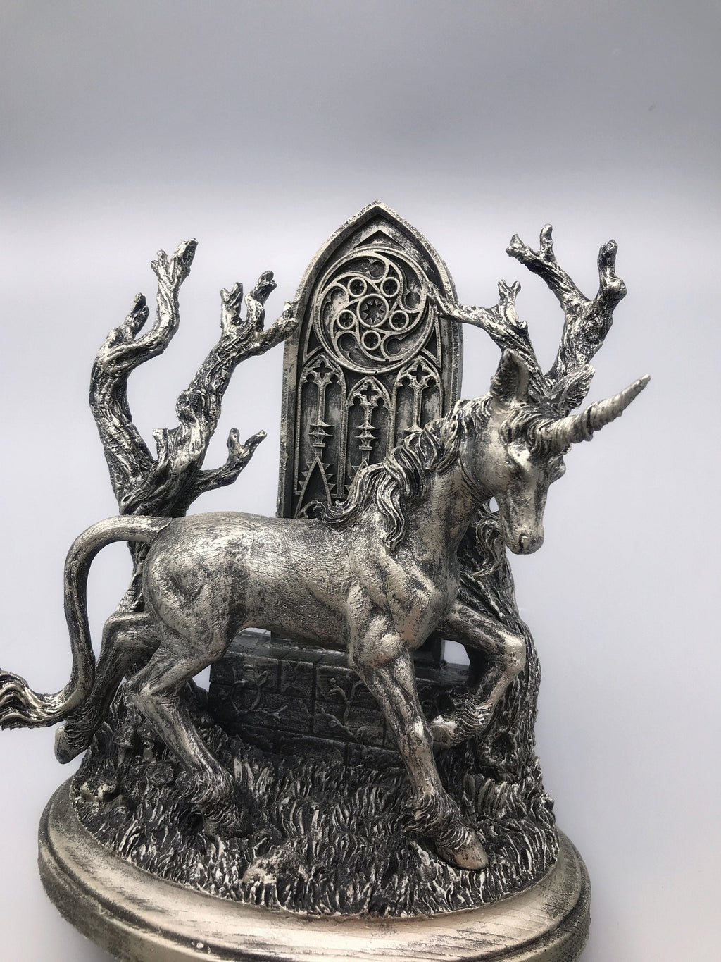 Unicorn Statue, Hand Painted Resin Sculpture | Mythical Creature Figurine | Unique Legendary Guardian Spirit Figurine. Fantasy Art Decor