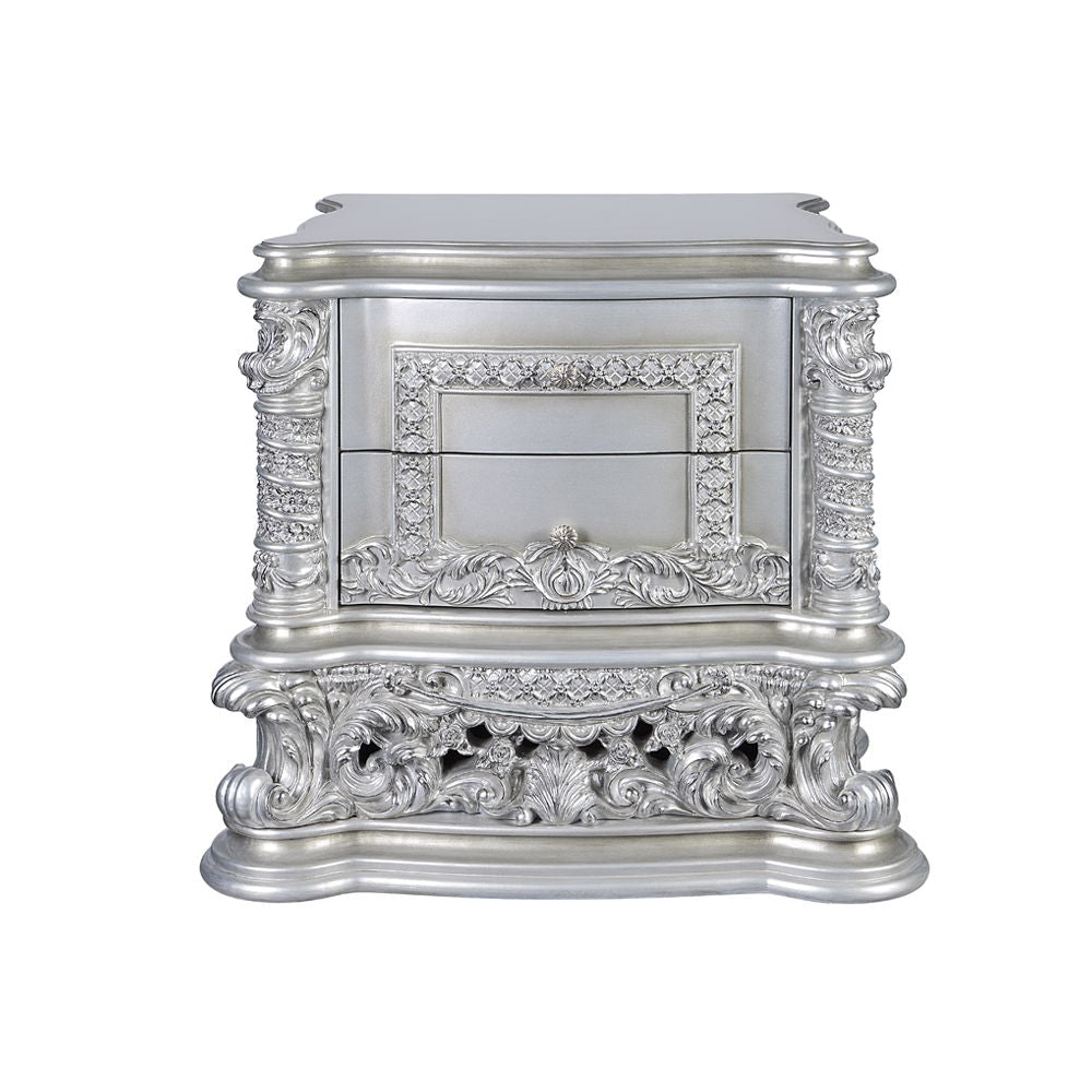 Valkyrie - Nightstand - Antique Platinum