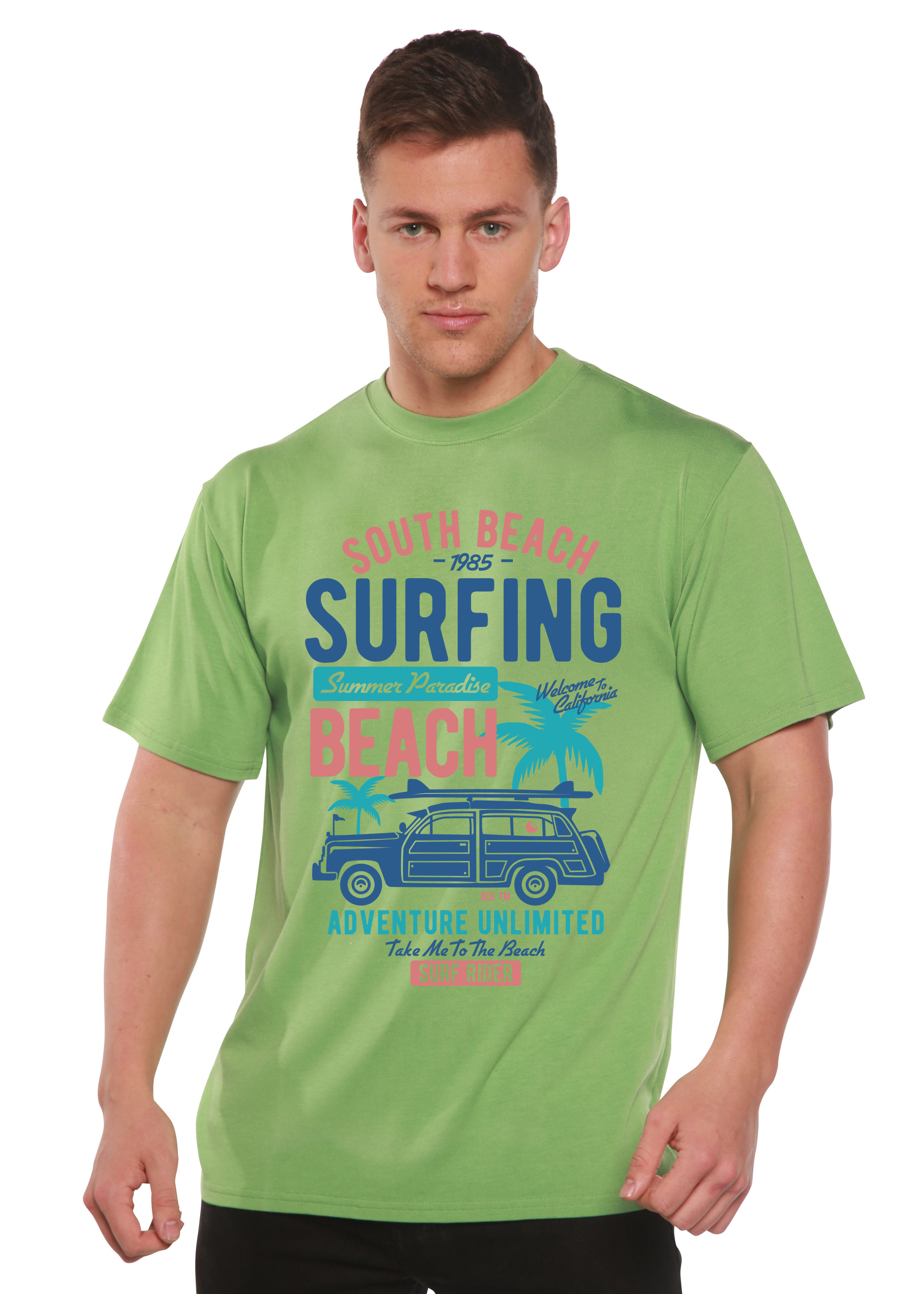 South Beach Spun Bamboo® Men's Bamboo Viscose/Organic Cotton Short Sleeve Graphic T-Shirt