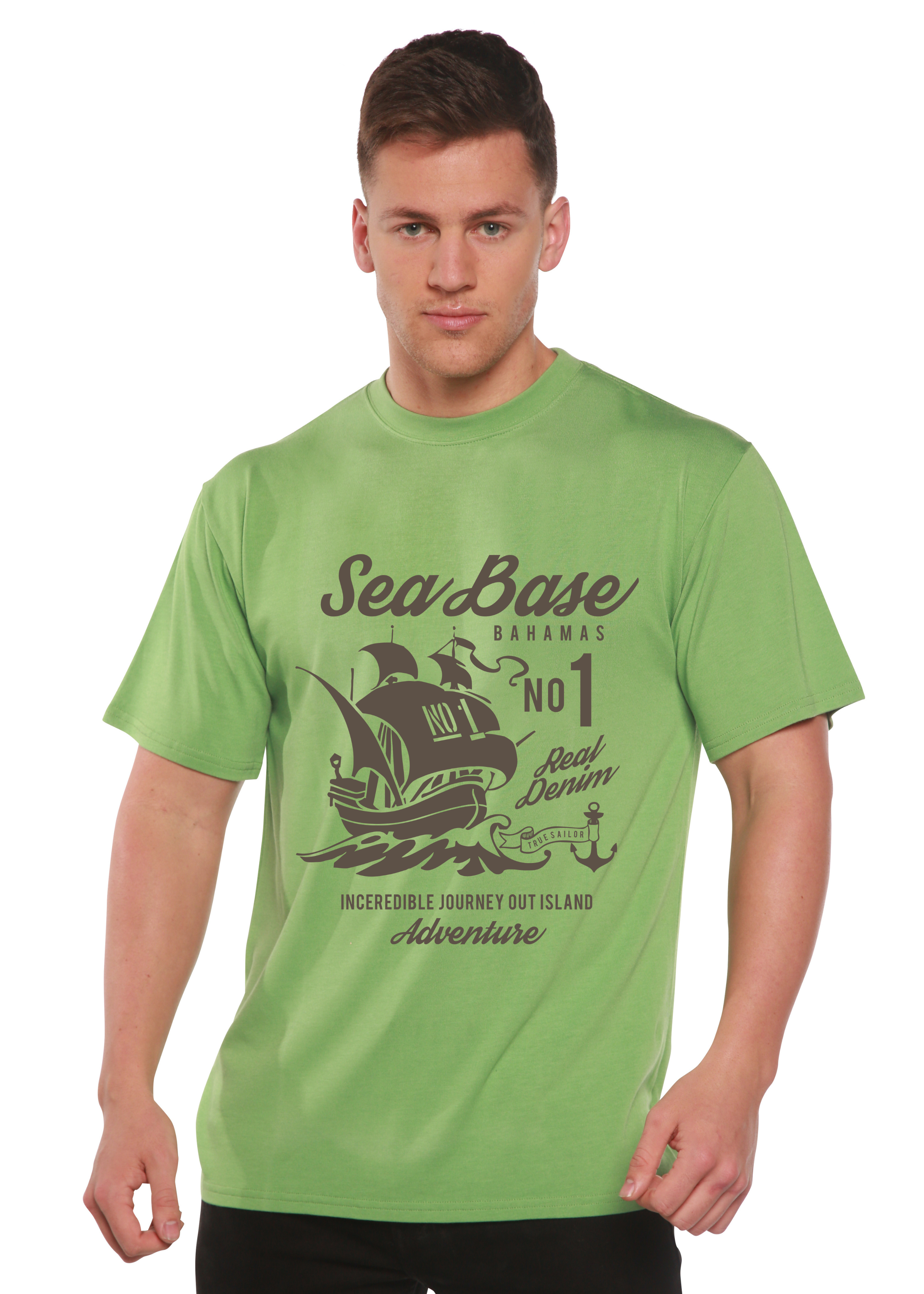 Sea Base Spun Bamboo® Men's Bamboo Viscose/Organic Cotton Short Sleeve Graphic T-Shirt
