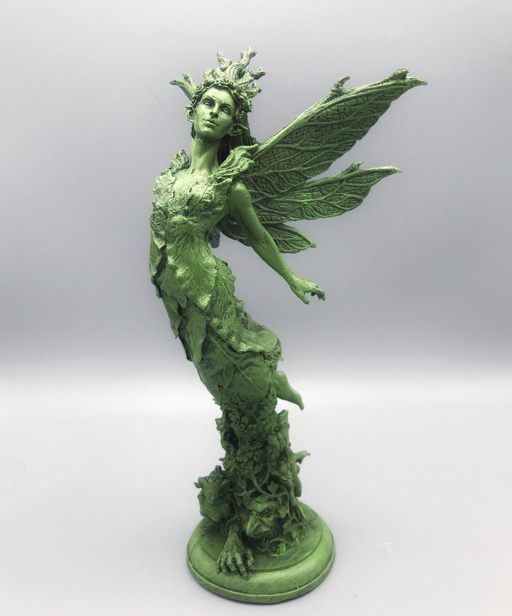 Titania, Queen of the Fairies Statue, Hand Painted Resin Sculpture | Mythic Elven Queen Figurine | Fairy Tale Character, Fantasy Art Decor
