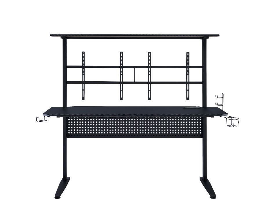 Canzi - Gaming Desk With USB - Black
