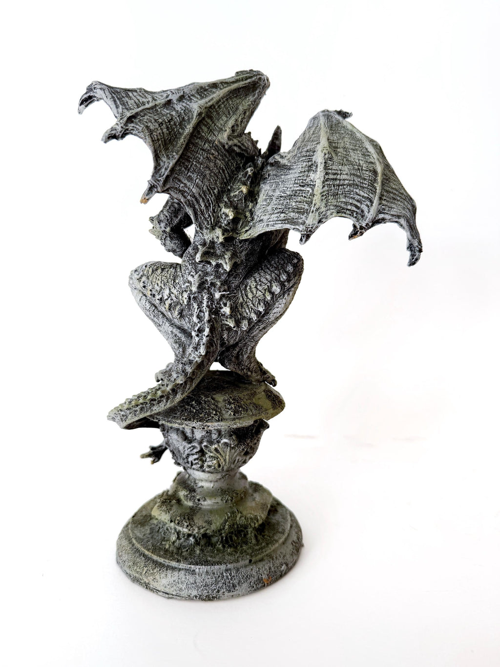 Gargoyle Statue, Hand Painted Resin | Legendary Medieval Monster Figurine | Demon Gargoyle Statue for Fantasy Art lover and Gamer Decor