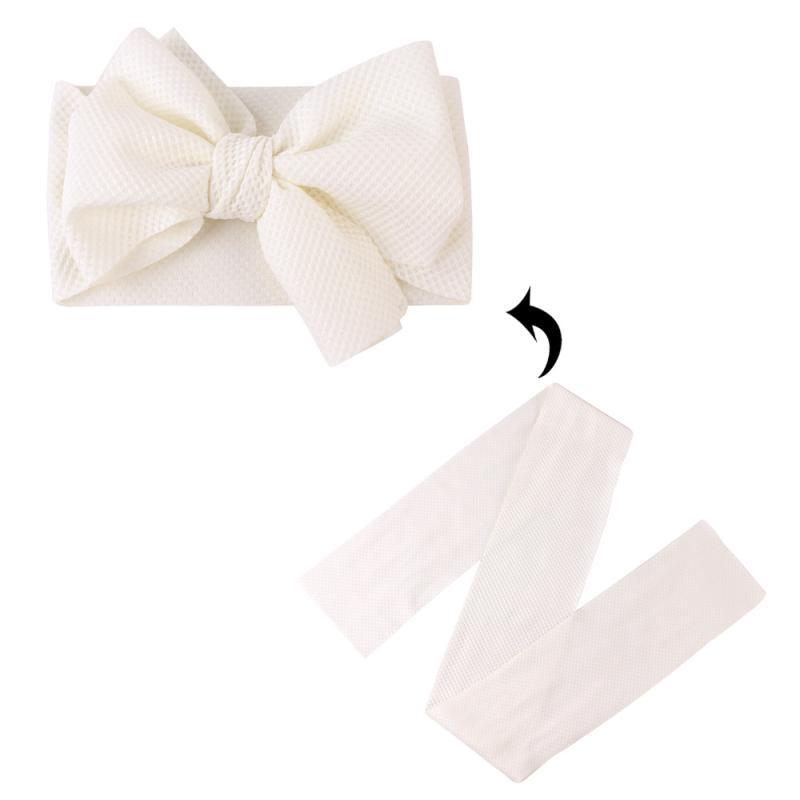 Elastic Candy Solid Color Head Wrap Newborn Head bands Bowknot Bows for Baby Girl Hair Accessories