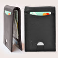 Avera Group Slim Genuine Leather Rfid Blocking Bifold Wallet With Money Clip