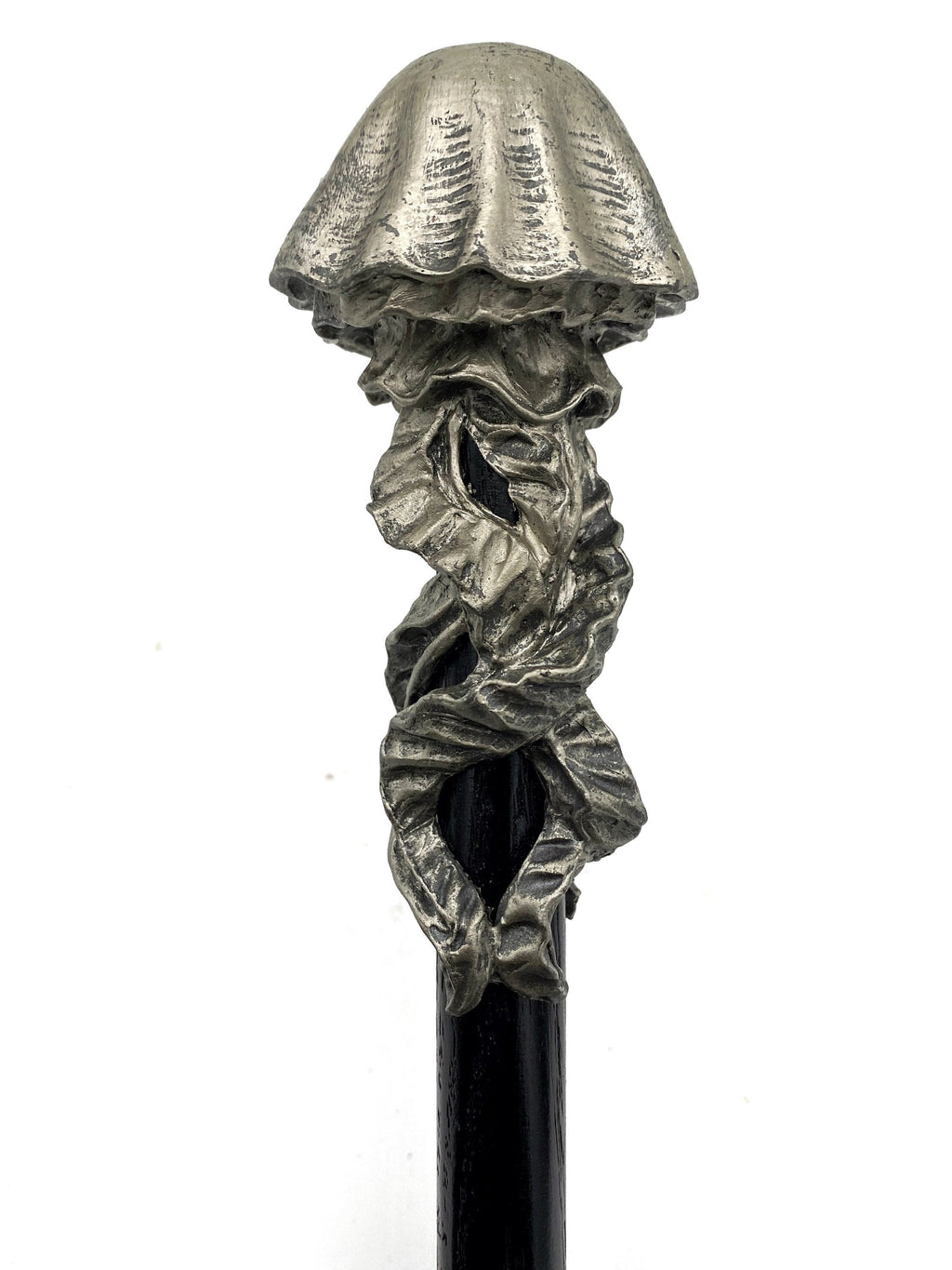 Jellyfish Cane, Hand Sculpted Nautical Walking Stick | Maritime Gothic Cane | Fantasy Cosplay Jellyfish Lovecraftian Cane, Gothic Accessory
