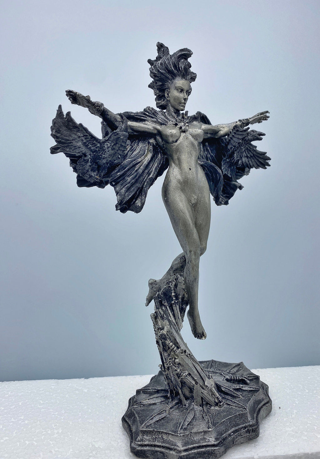 Morrigan the Celtic Goddess Statue | Mythological Deities Figurine | Myths and Legends Character | Mythic Altar Statue for Gothic Home Decor