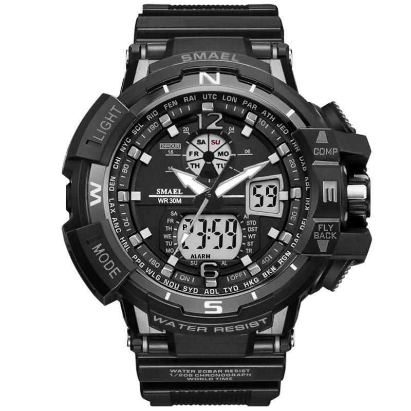 NEW Modern RED Sport Watch For Men and Woman With LED Digital Quartz Display Men's Top Brand Luxury Digital-watch Relogio Masculino In Army Military Popular Design Waterproof 50M
