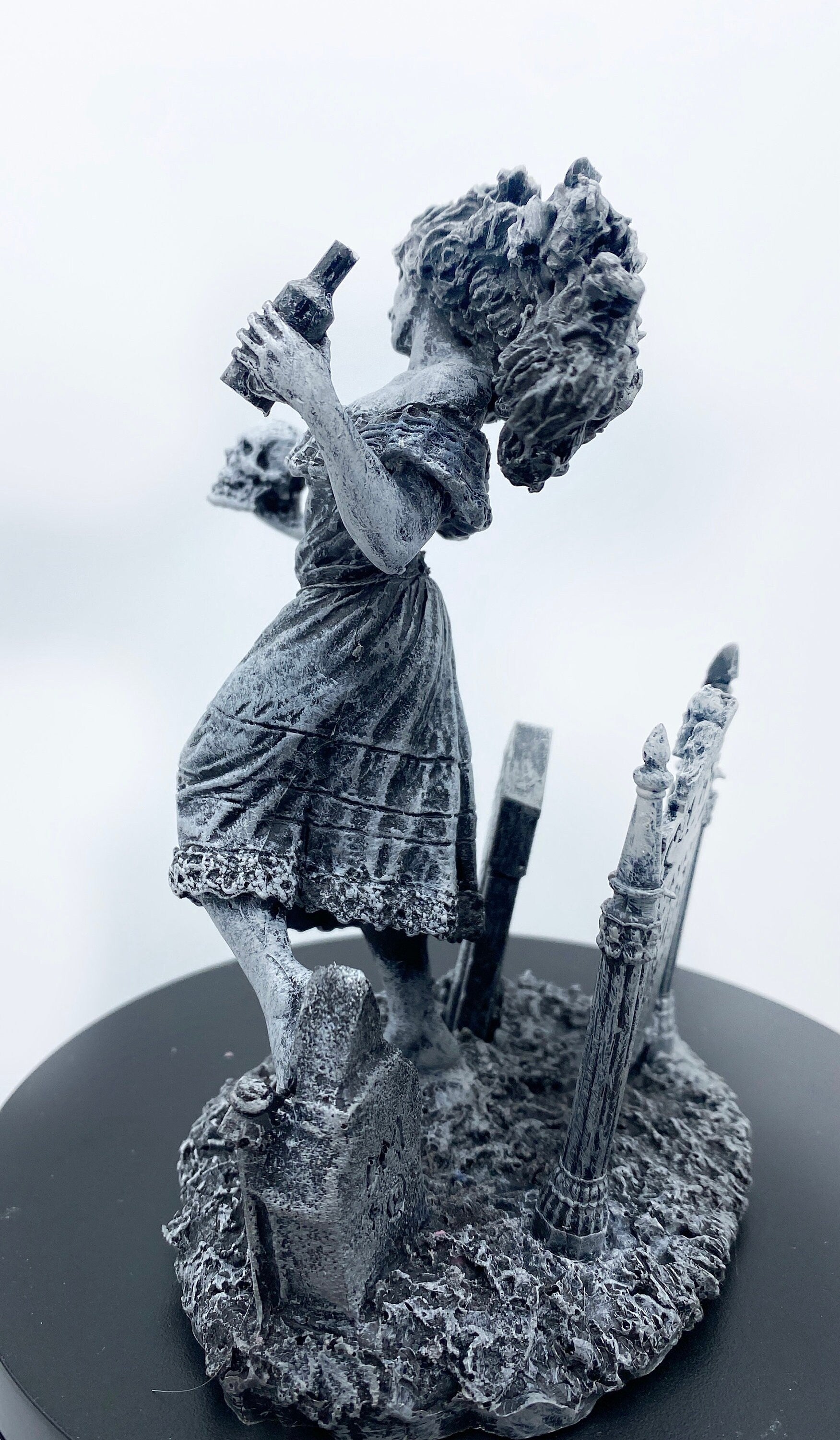Witch’s Sabbath: Maman Brigitte, the Voodoo Death Loa Statue | Voudou Folklore Pagan Witchcraft Figurine | Witchy Art for Gothic Home Decor