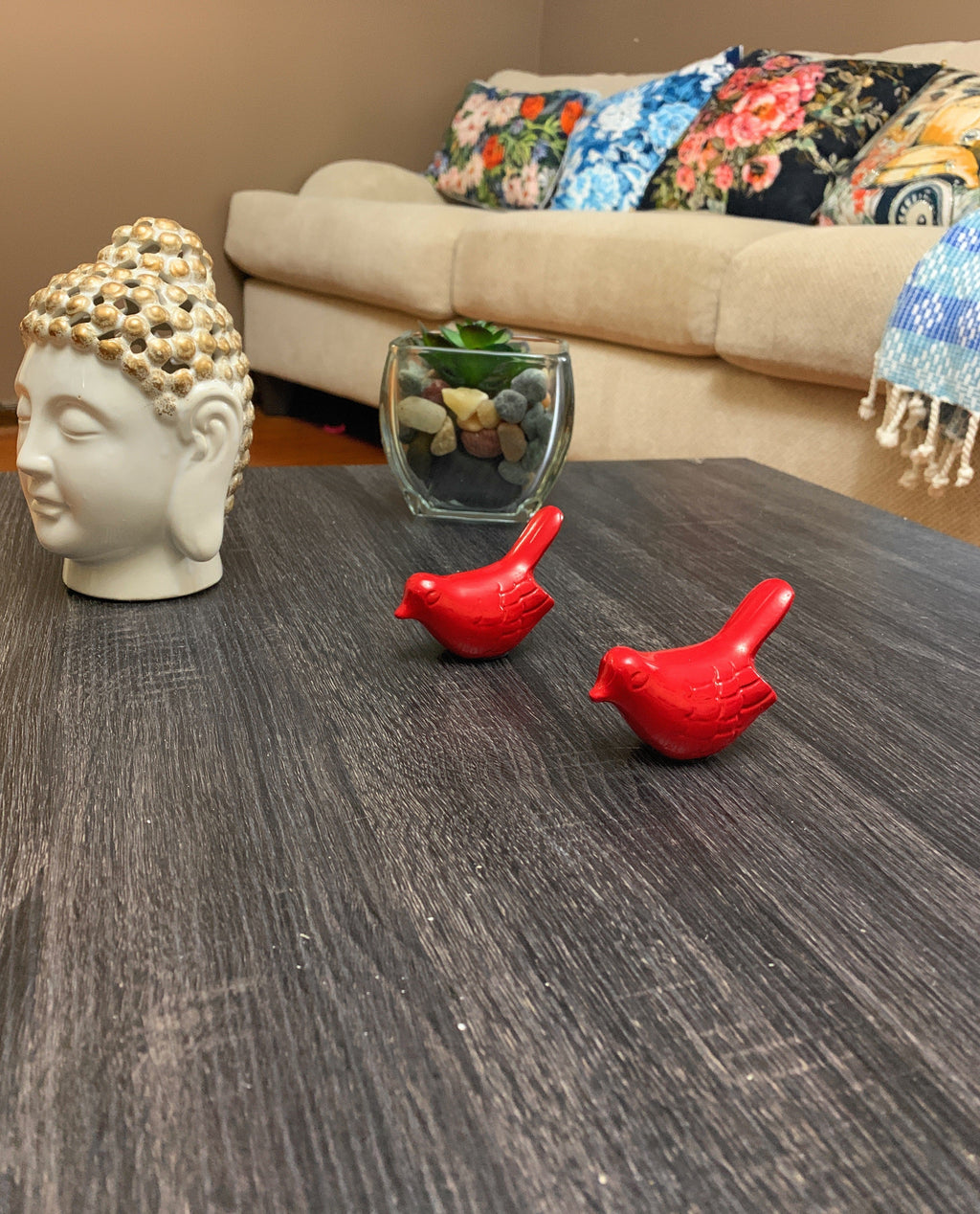 Vibhsa Birds of Health and Happiness Set of 2 (Red)
