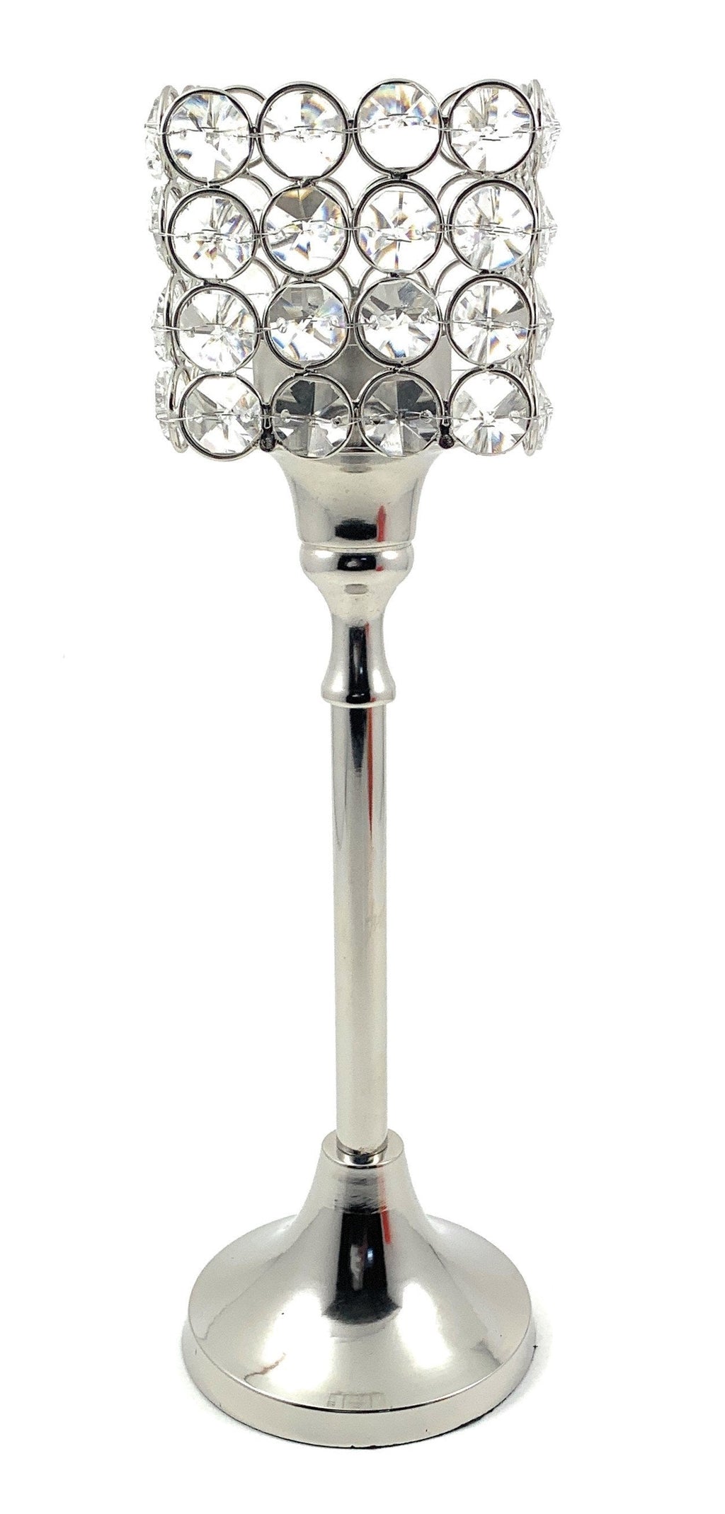 Hurricane Crystal Candle Holder (Square, 10")