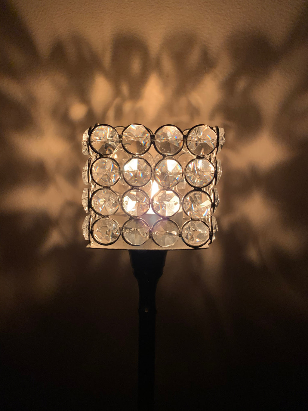 Hurricane Crystal Candle Holder (Square, 10")