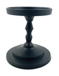 Vibhsa Pillar Candle Holder | Matte Black, 4.5"H, Fits 3.5" Candles