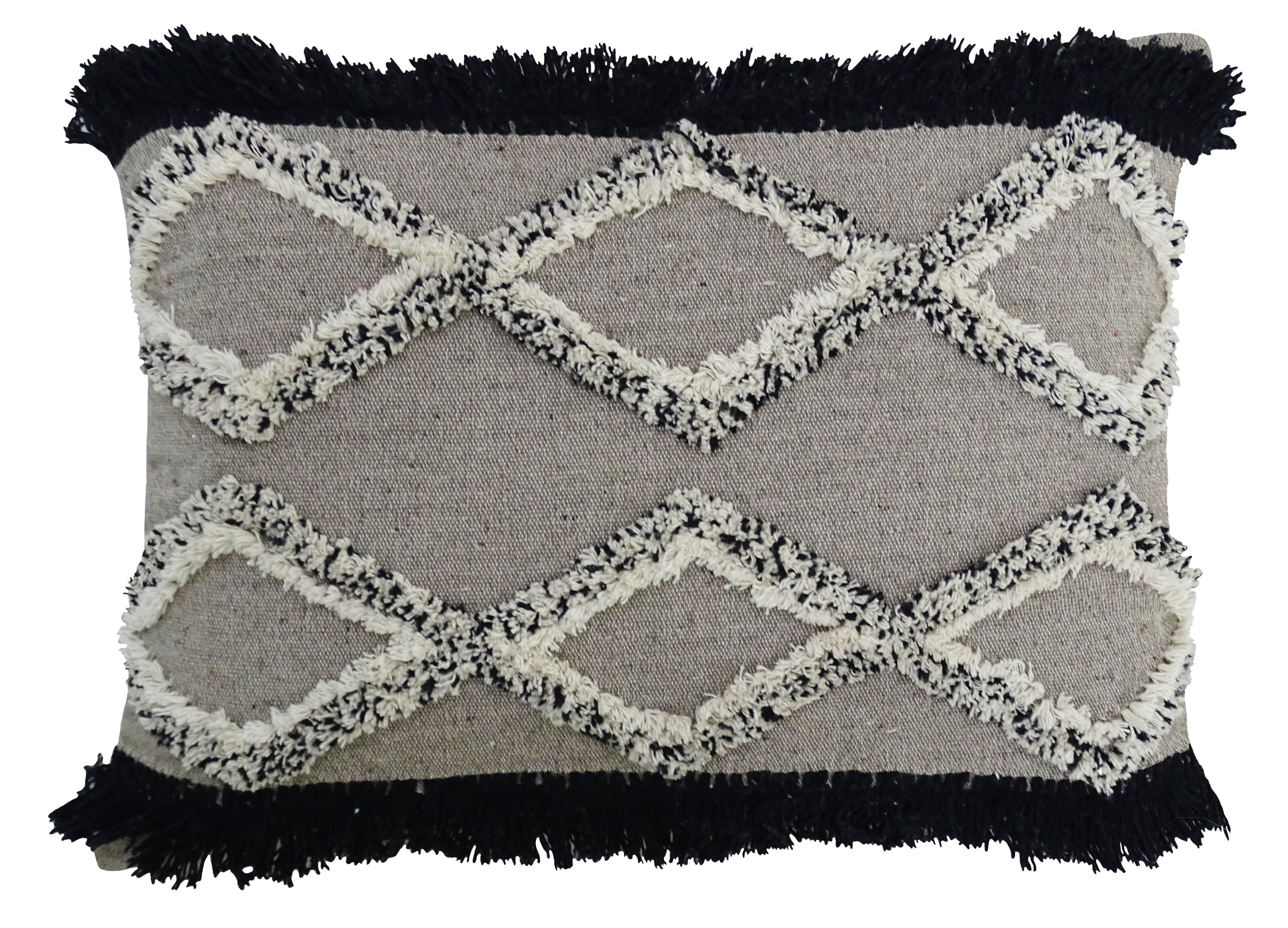 Tufted Decorative Pillow for Living Room 16"x 22"