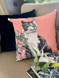 Pink Decorative Pillow 18"x18" Peach