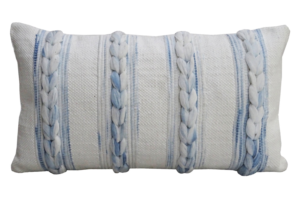 Handwoven 14"X 24" Modern Throw Pillow