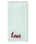 Table Cloth Napkins Set of 4 with Red Embroidery